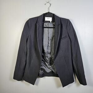 BA&SH Womens Shawl Lapel Open Blazer Size 4 Black Office Professional